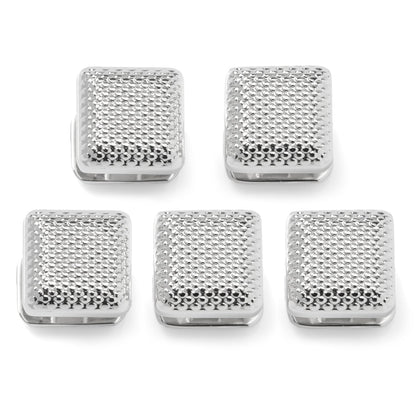 Pendientes cuadrados con textura plateada