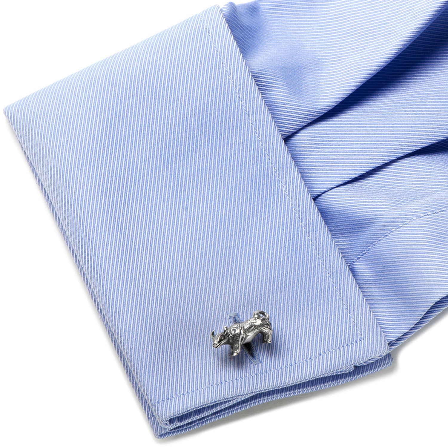 Sterling Bull and Bear Cufflinks - My Men's Shop
