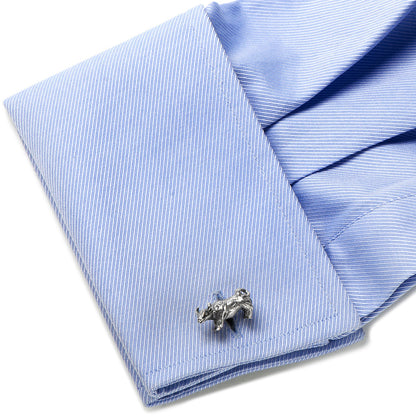Sterling Bull and Bear Cufflinks - My Men's Shop