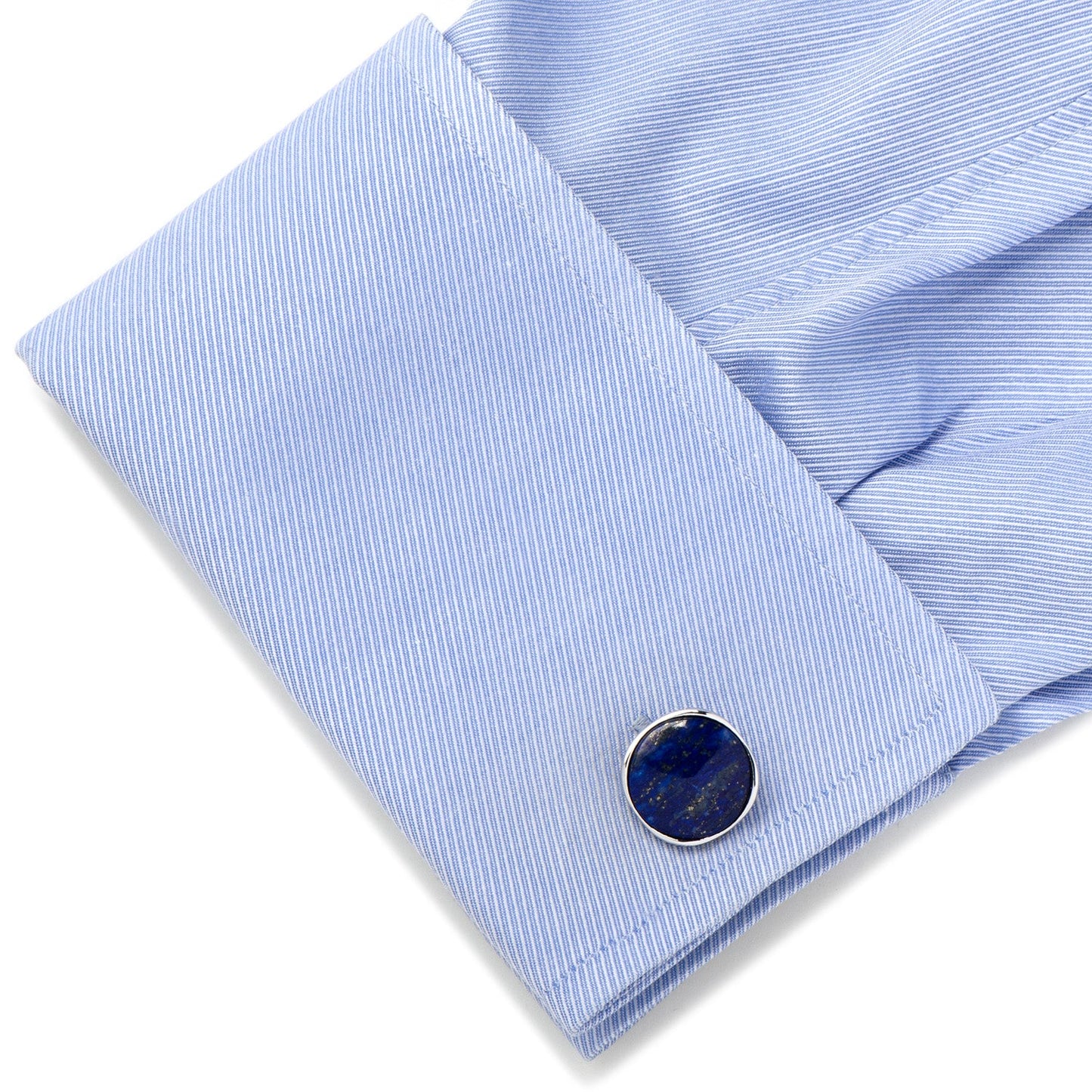 Sterling Silver Classic Formal Lapis Cufflinks - My Men's Shop