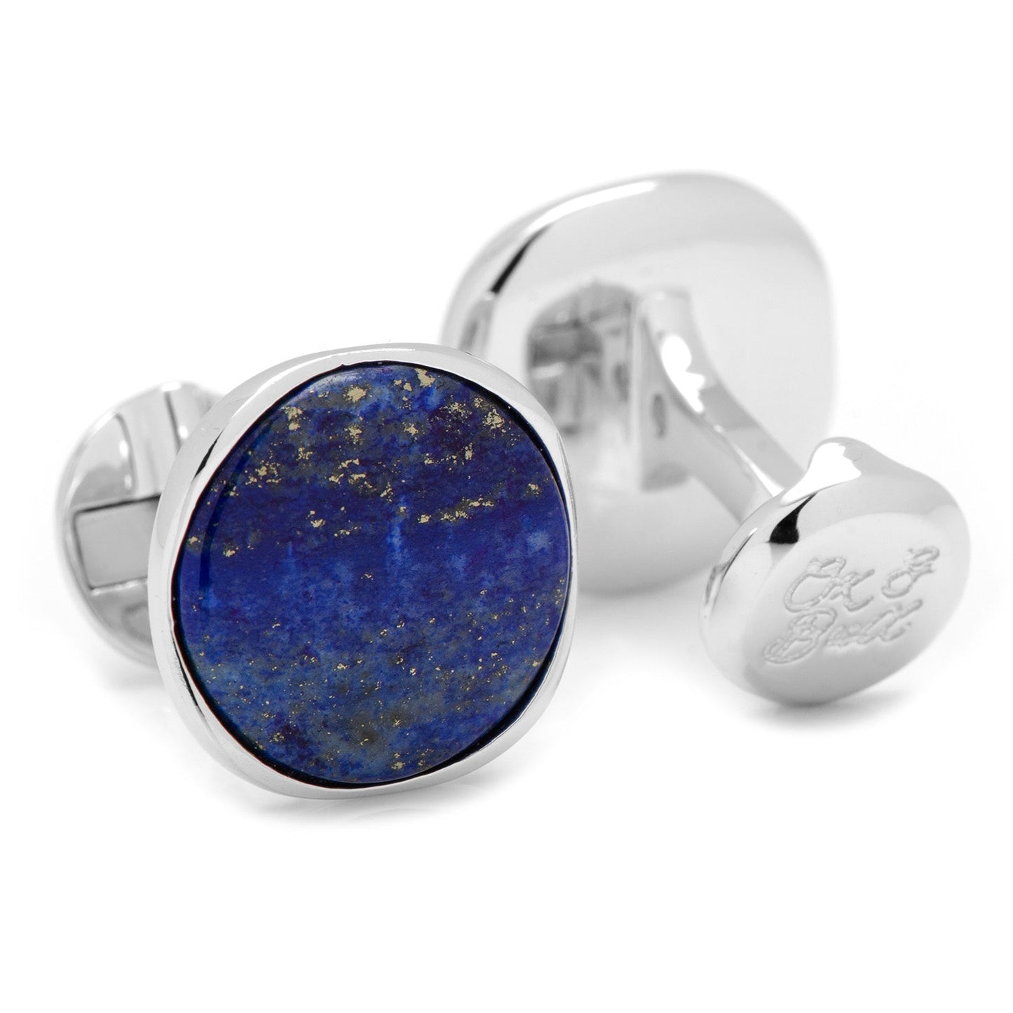 Sterling Silver Classic Formal Lapis 5-Stud Set - My Men's Shop