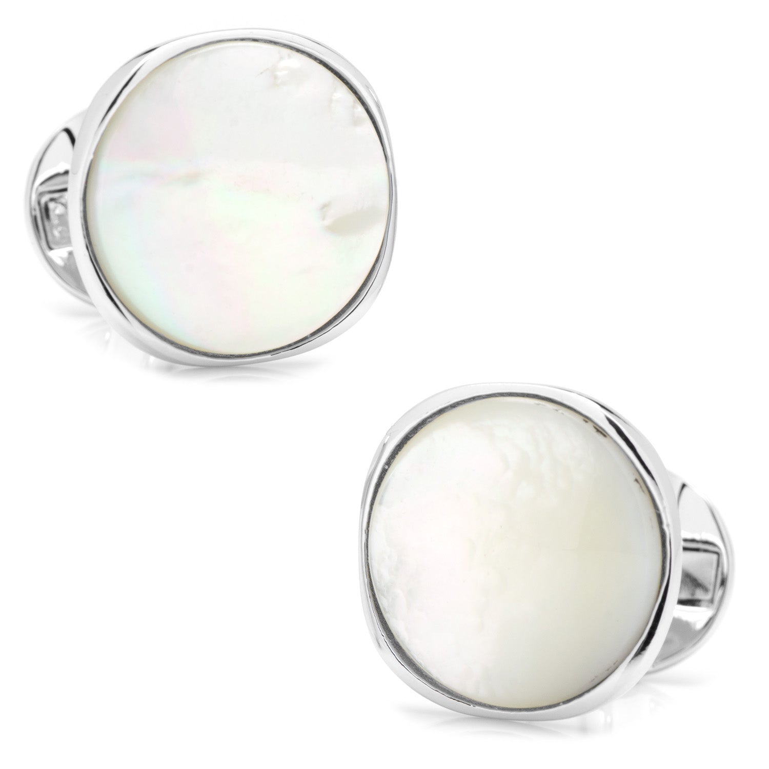 Sterling Silver Classic Formal Mother of Pearl 5-Stud Set - My Men's Shop