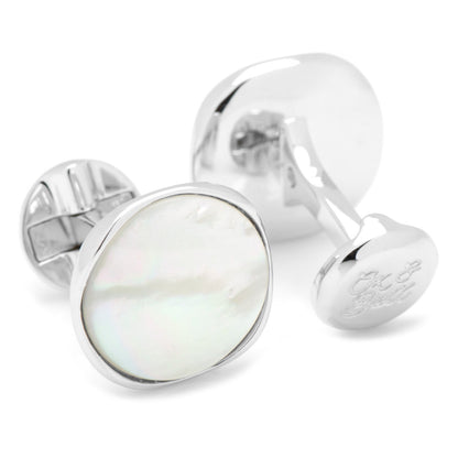 Sterling Silver Classic Formal Mother of Pearl 5-Stud Set - My Men's Shop