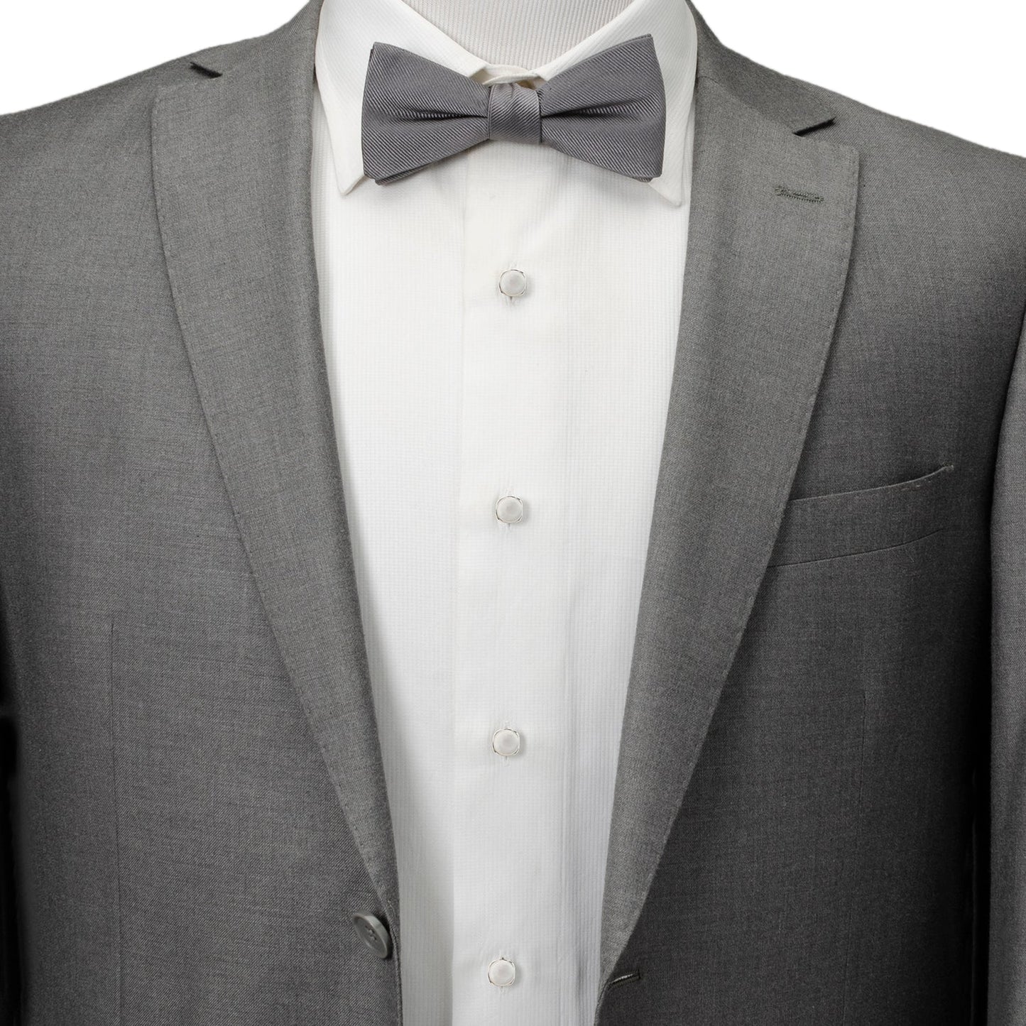 Sterling Silver Classic Formal Mother of Pearl 5-Studs - My Men's Shop