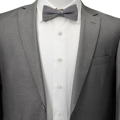 Sterling Silver Classic Formal Mother of Pearl 5-Studs - My Men's Shop