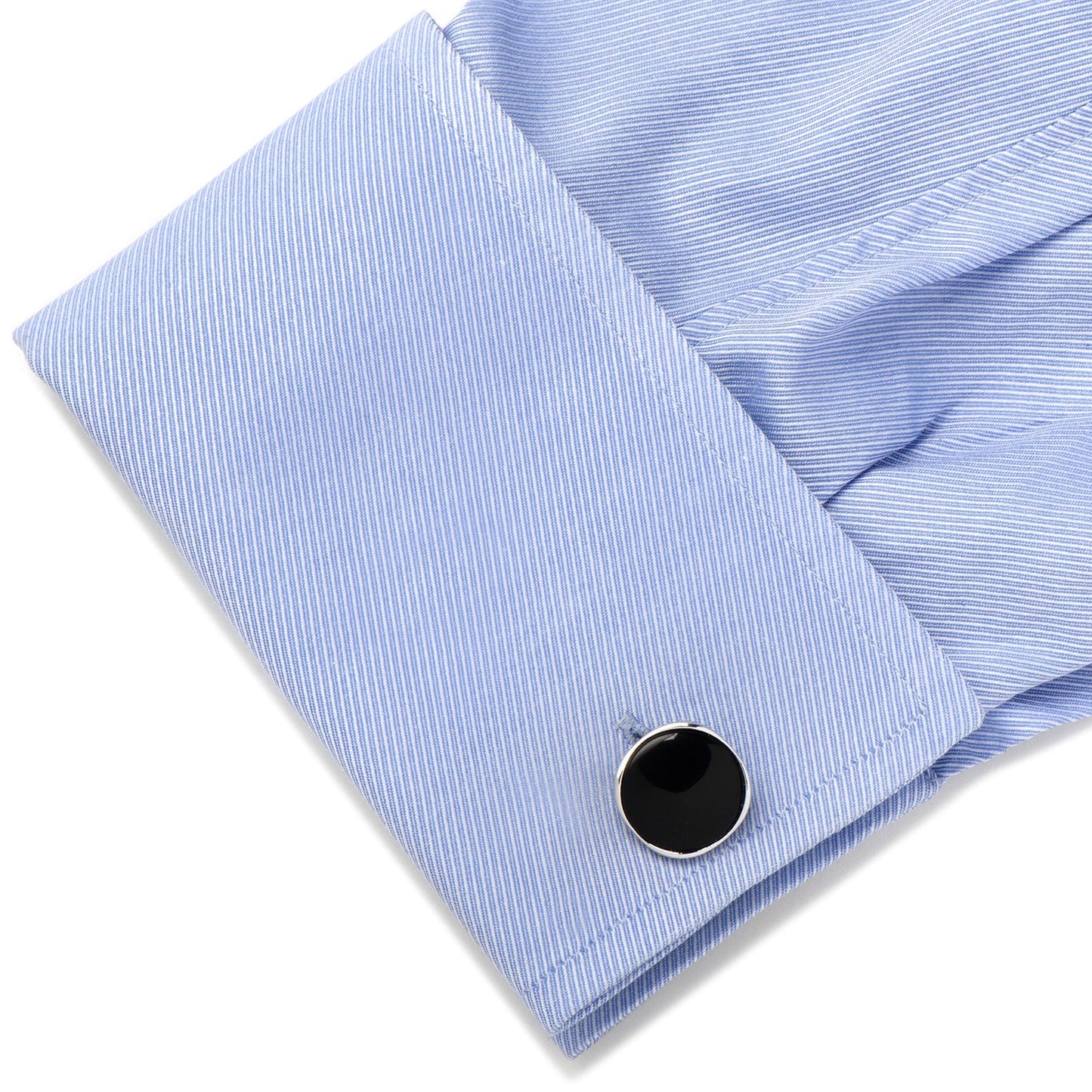 Sterling Silver Classic Formal Onyx Cufflinks - My Men's Shop