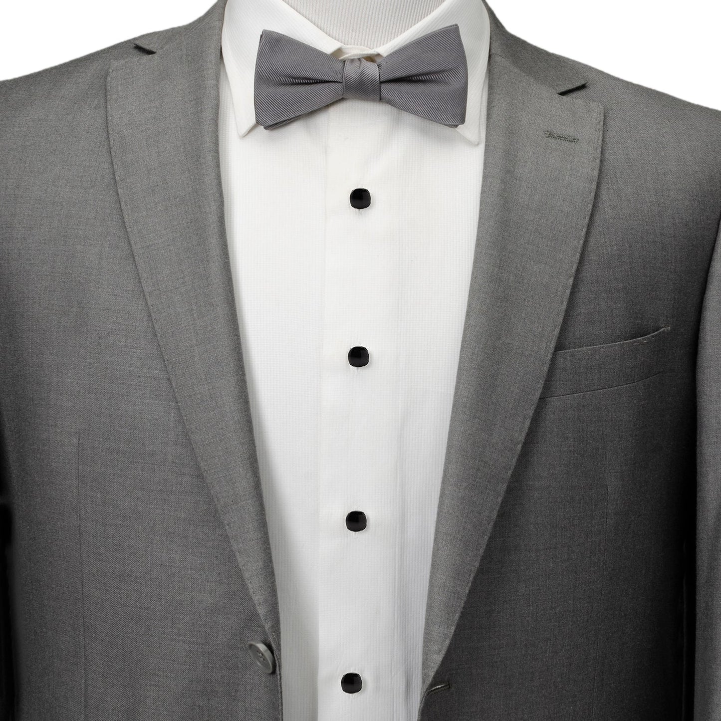 Sterling Silver Classic Formal Onyx 5-Stud Set - My Men's Shop