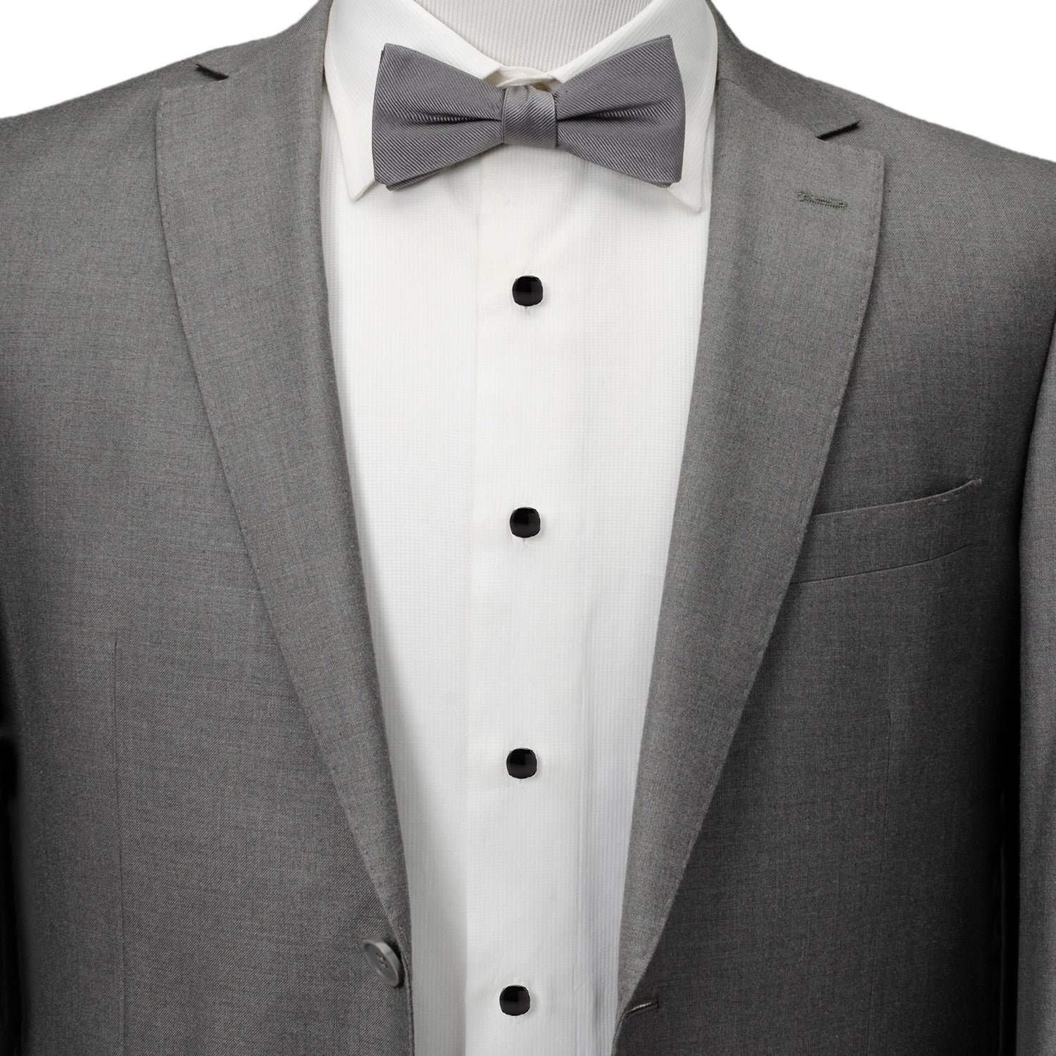 Sterling Silver Classic Formal Onyx 5-Stud Set - My Men's Shop