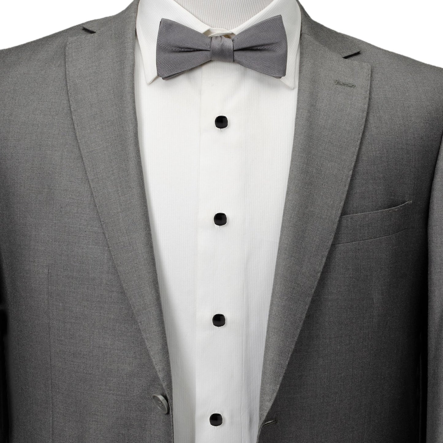 Sterling Silver Classic Formal Black Onyx 5-Studs - My Men's Shop