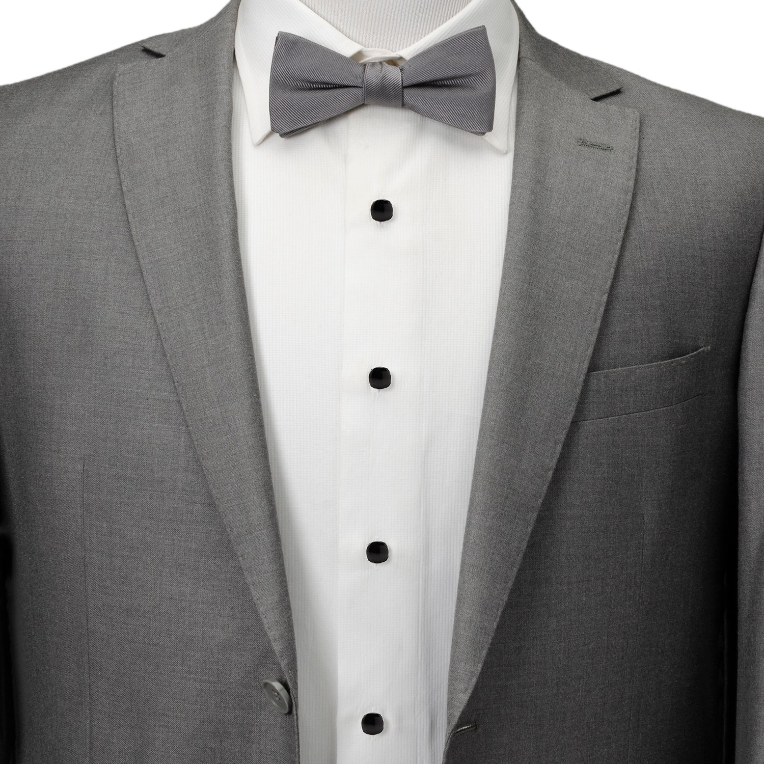 Sterling Silver Classic Formal Black Onyx 5-Studs - My Men's Shop