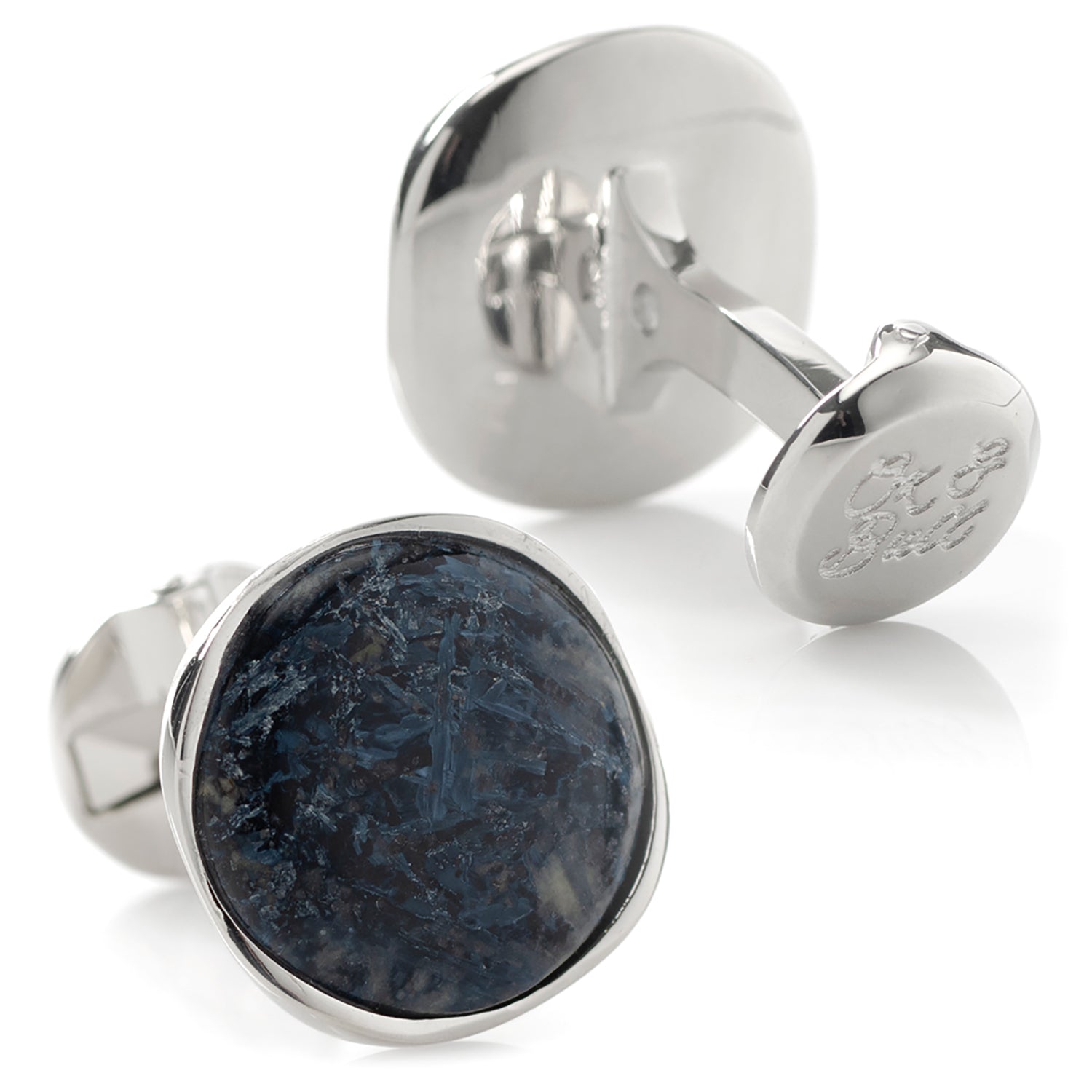 Sterling Silver Classic Formal Pietersite Cufflinks - My Men's Shop