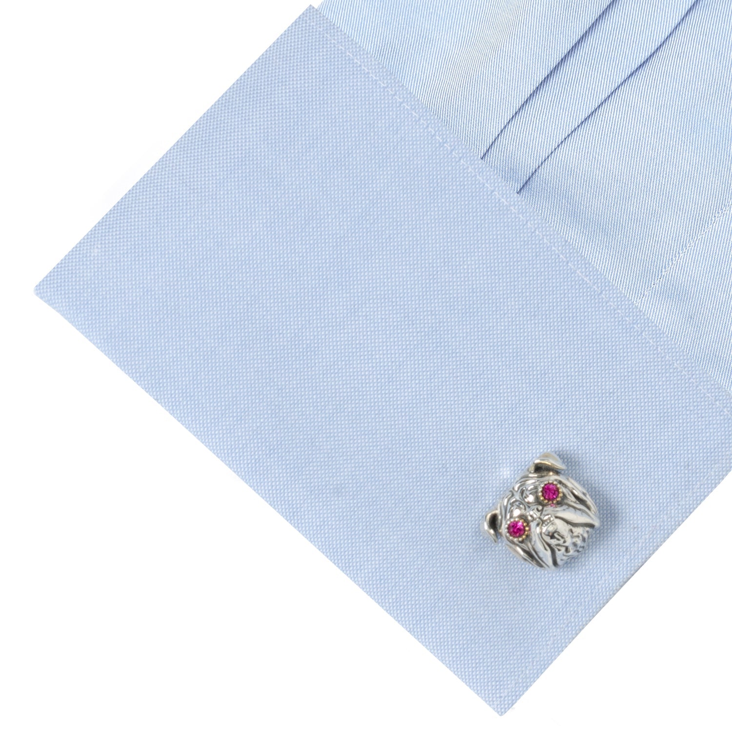 Sterling Silver English Bulldog Cufflinks - My Men's Shop