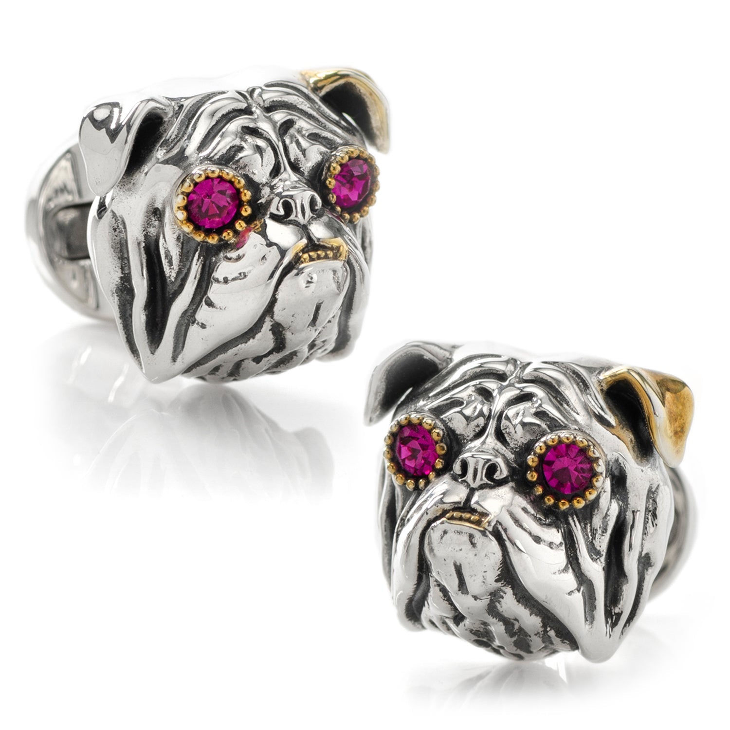 Sterling Silver English Bulldog Cufflinks - My Men's Shop