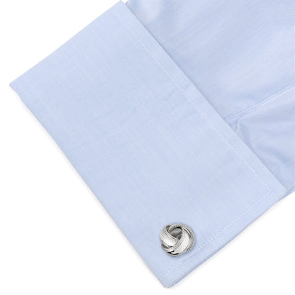 Sterling Silver Braided Knot Cufflinks - My Men's Shop