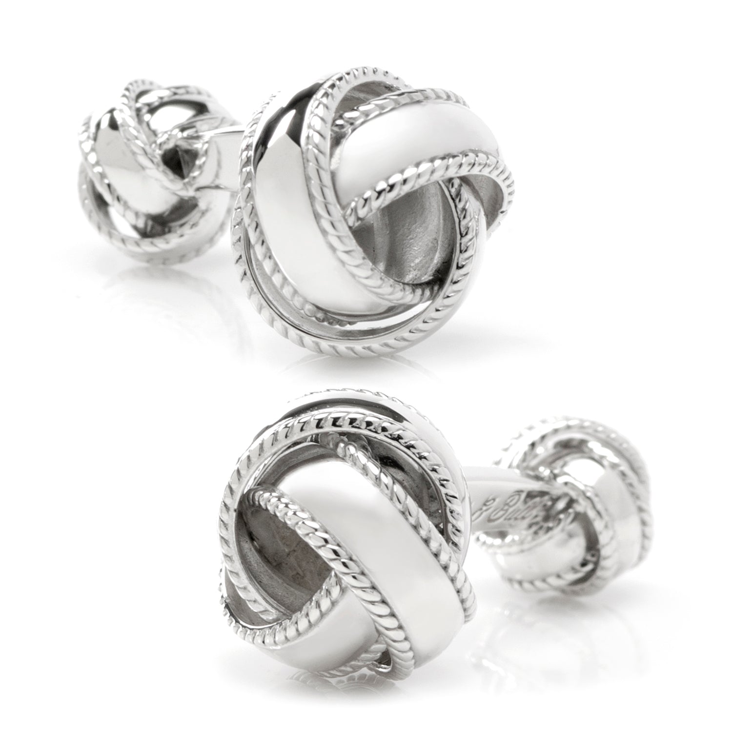 Sterling Silver Braided Knot Cufflinks - My Men's Shop
