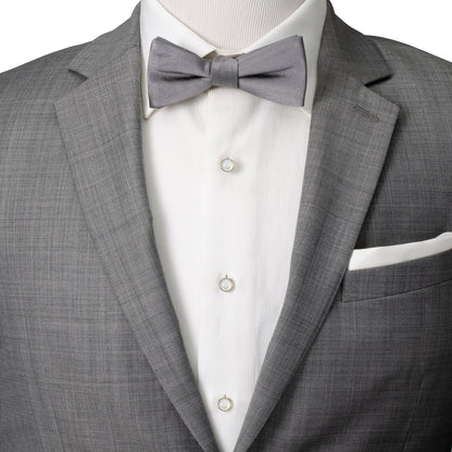 Sterling Silver Ribbed Mother of Pearl 5-Studs - My Men's Shop