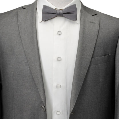 Sterling Silver Rope Square 5-Studs - My Men's Shop