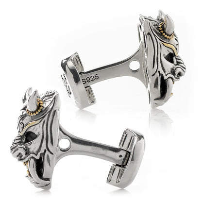 Samurai Mask Cufflinks - My Men's Shop