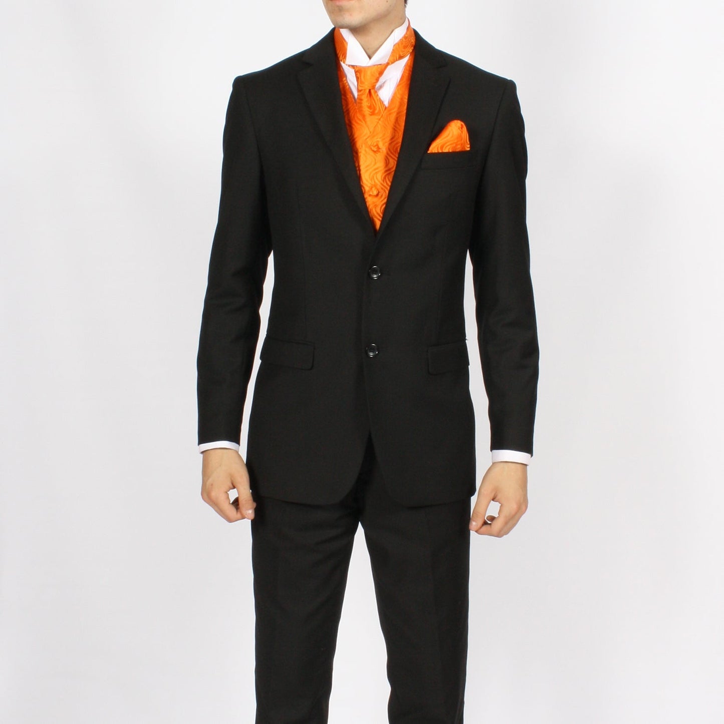 Ferrecci Mens PV150 - Orange with Orange Back Adjustable Vest Set