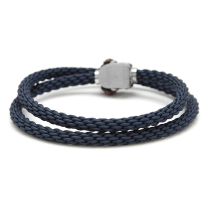 Skull Gear w/ Semi Precious Stone Bracelet 17cm - My Men's Shop