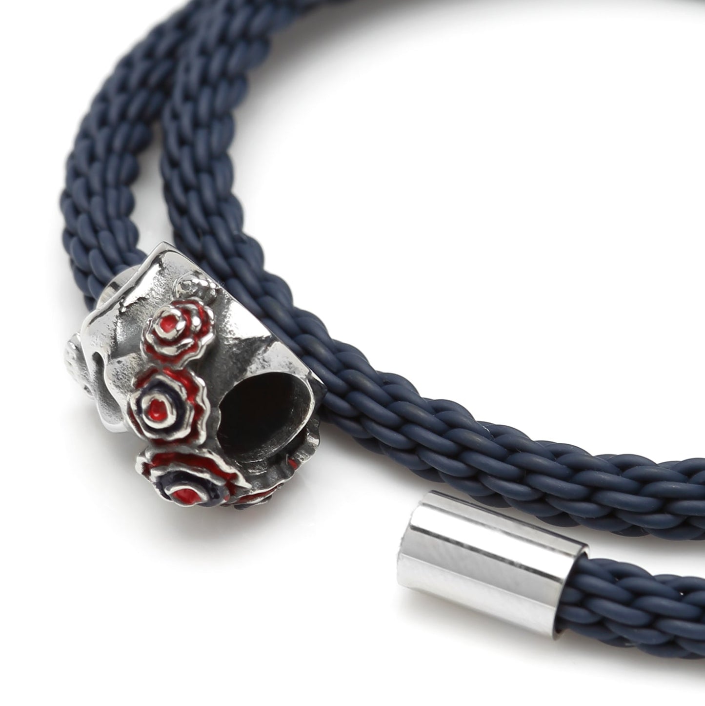 Skull Gear w/ Semi Precious Stone Bracelet 17cm - My Men's Shop