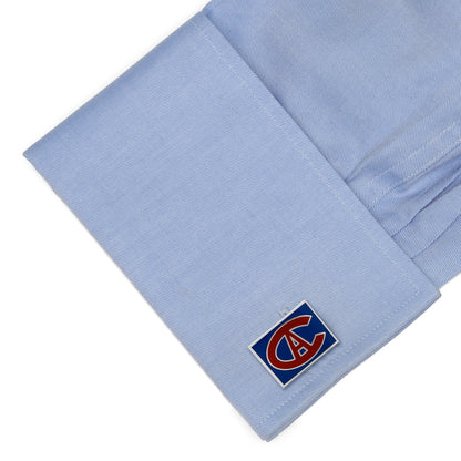 Gemelos con el logo retro de los Montreal Canadiens de la NHL