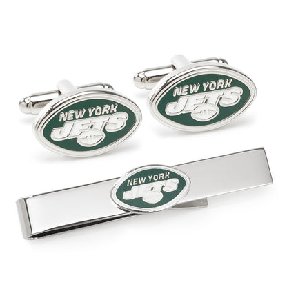 NFL New York Jets Cufflinks & Tie Bar Gift Set - My Men's Shop