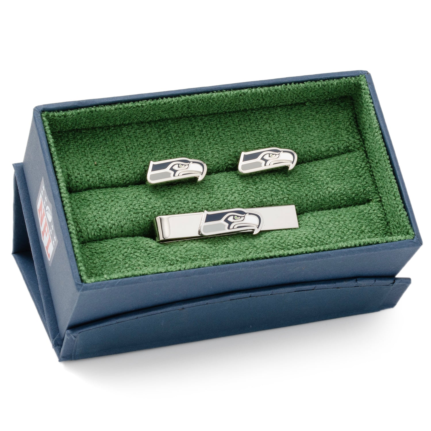NFL Seattle Seahawks Cufflinks and Tie Bar Gift Set - My Men's Shop