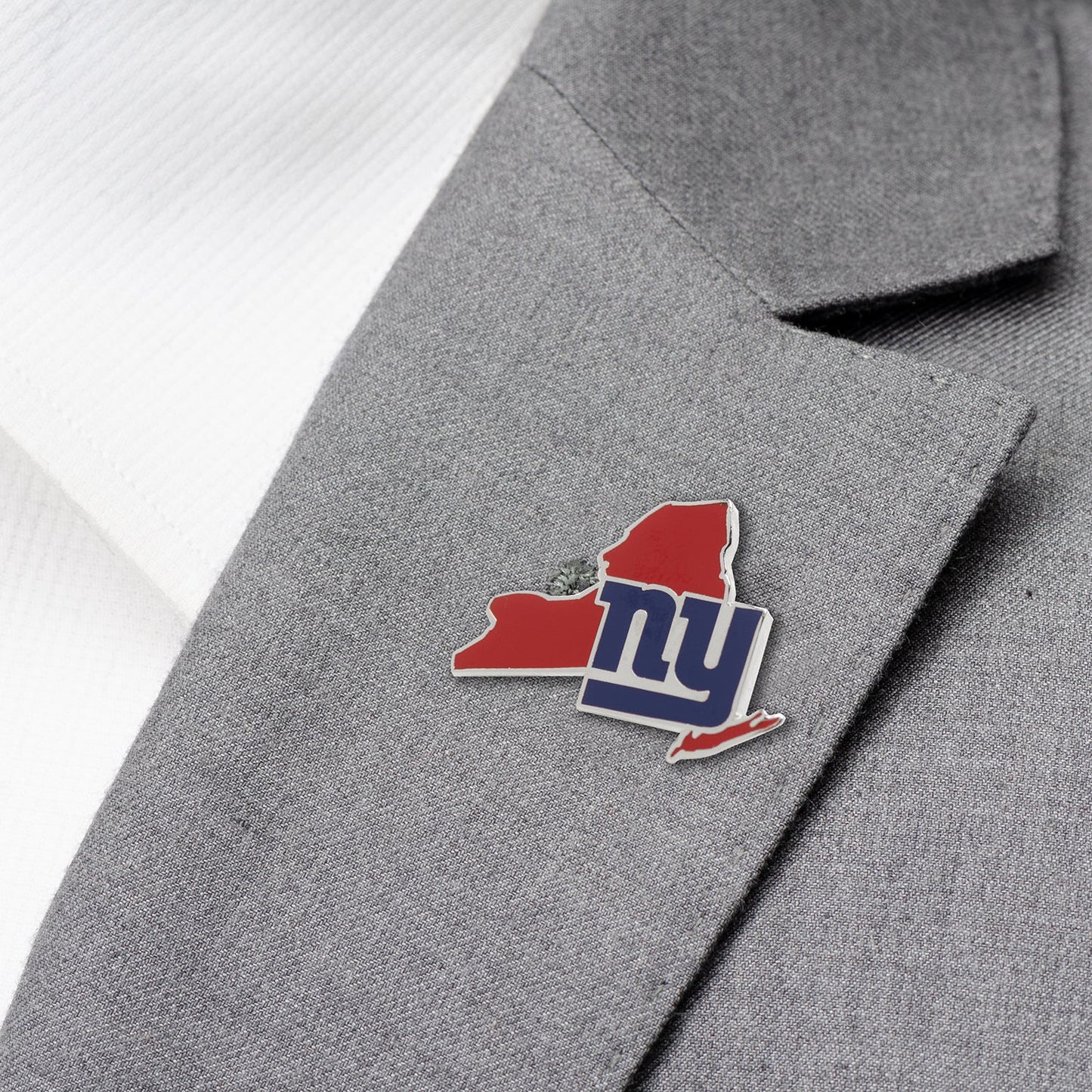 NFL New York Giants State Shaped Lapel Pin