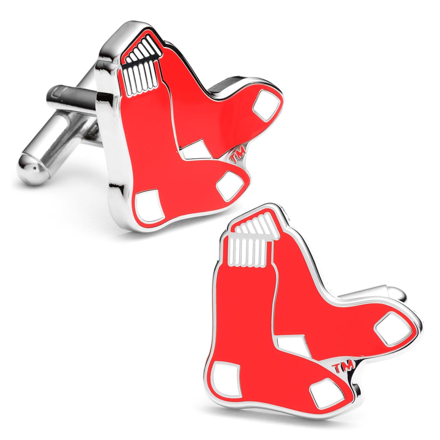 Set de regalo de gemelos y pasador de corbata de los MLB Boston Red Sox