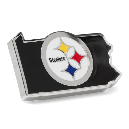 NFL Pittsburgh Steelers State Shaped Lapel Pin - My Men's Shop