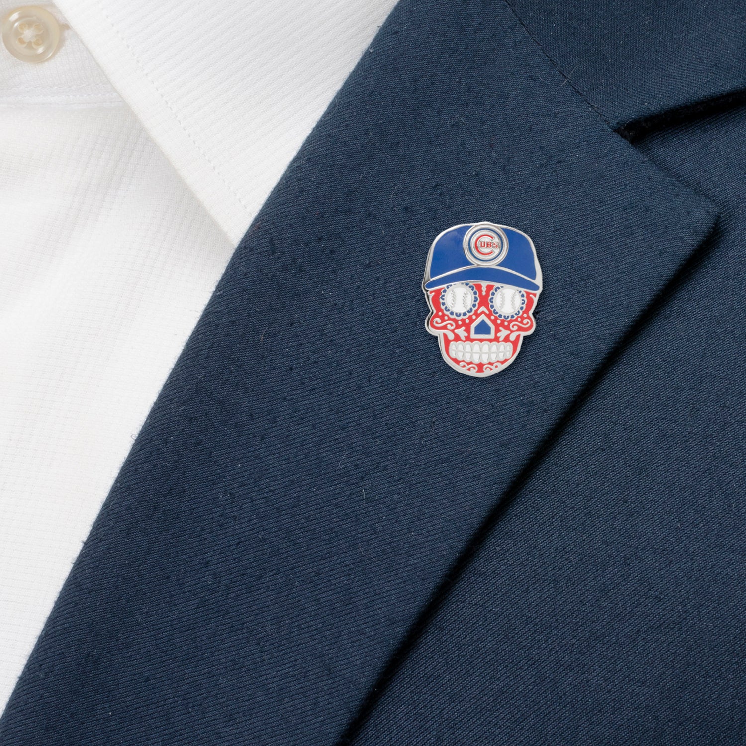MLB Chicago Cubs Sugar Skull Lapel Pin - My Men's Shop