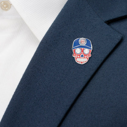 Pin de Solapa Calavera de Azúcar MLB Chicago Cubs