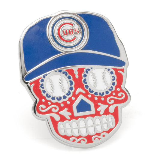 Pin de Solapa Calavera de Azúcar MLB Chicago Cubs