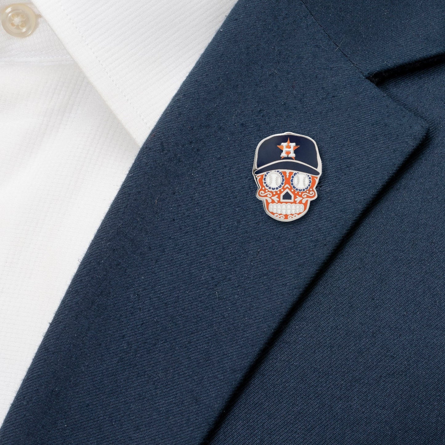 MLB Houston Astros Sugar Skull Lapel Pin - My Men's Shop