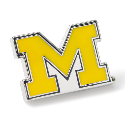 Prendedor de solapa de los Wolverines de la Universidad de Míchigan (NCAA)