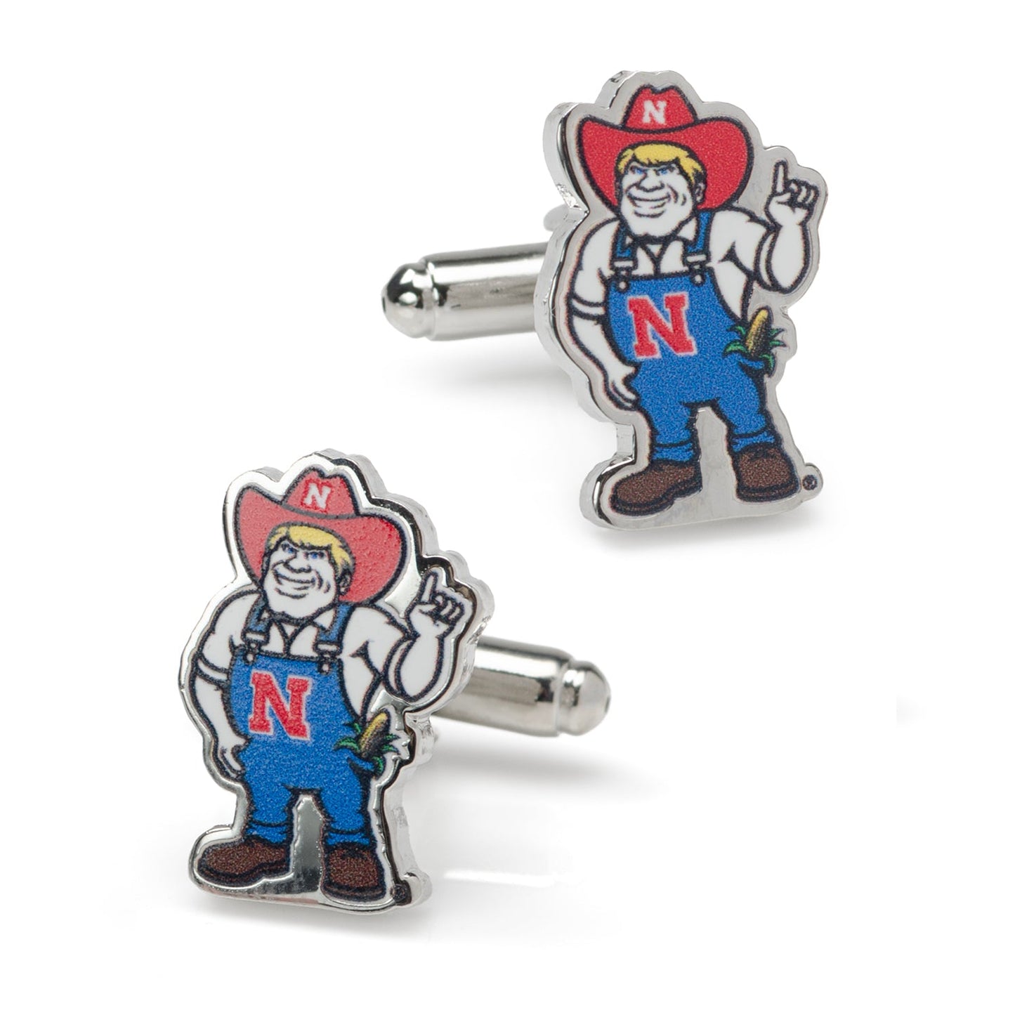 Gemelos de la mascota Herbie Husker de la NCAA de Nebraska
