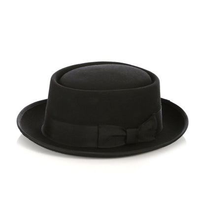 CHARCOAL Wool Pork Pie Hat