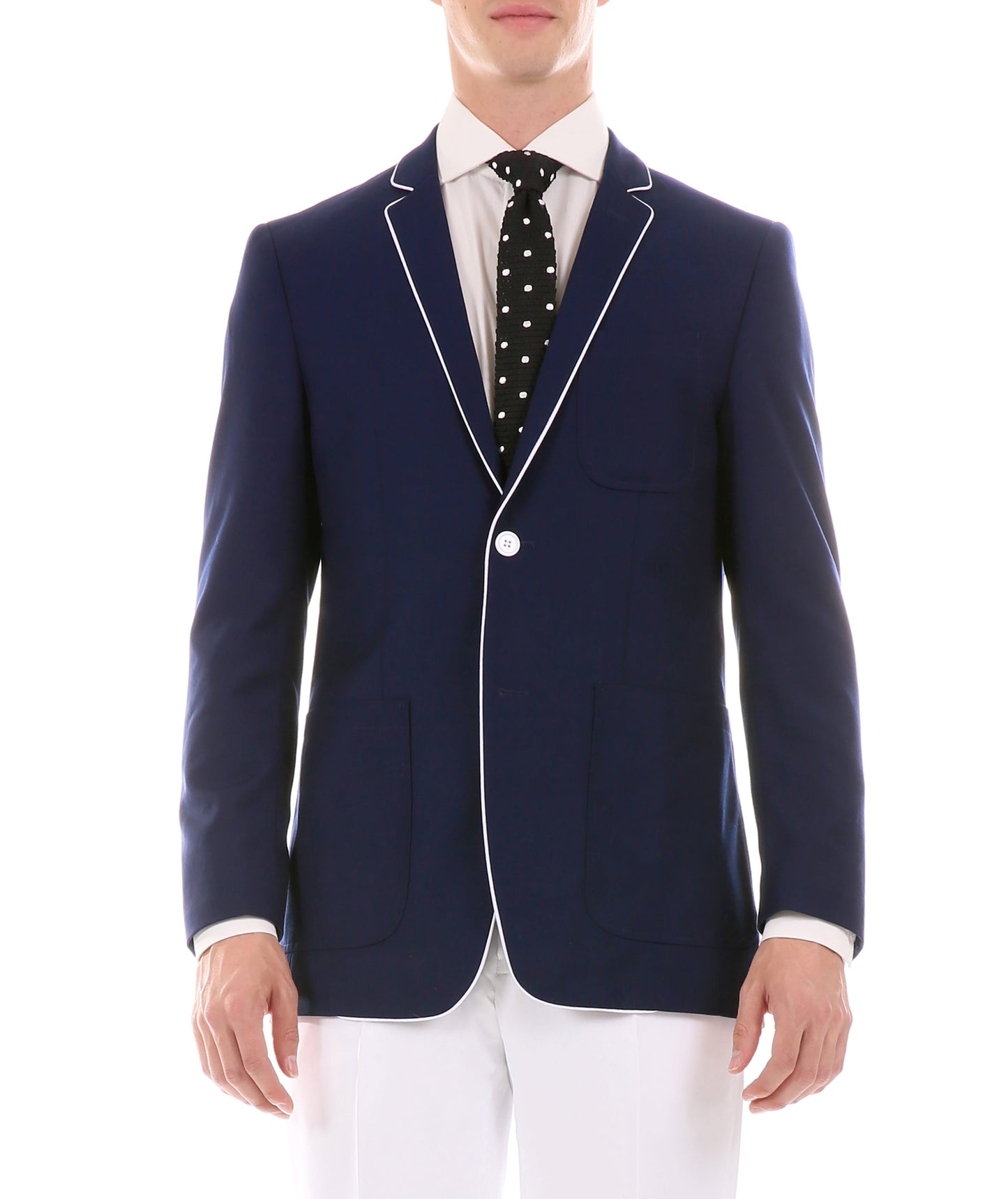 Mens Porter Navy Slim Fit Blazer