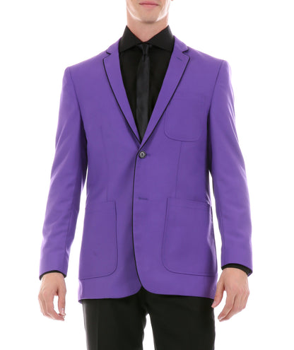 Mens Porter Purple Slim Fit Blazer