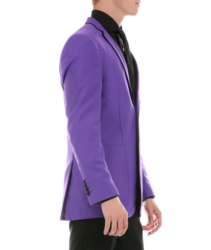 Mens Porter Purple Slim Fit Blazer