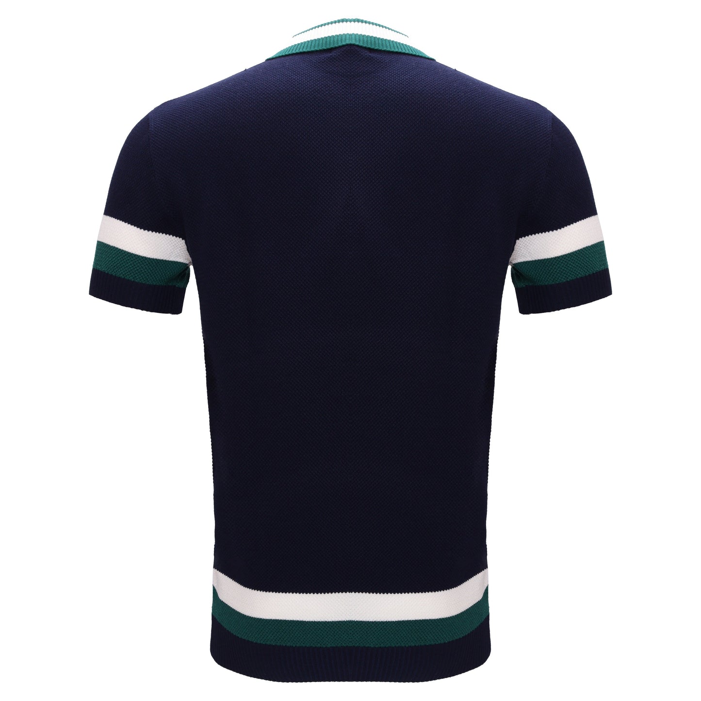 Heritage Stripe Knit Polo NAVY - My Men's Shop