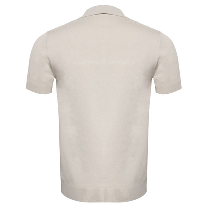 Men's Retro-Inspired Knitted Polo Shirt WHITE/NAVY - My Men's Shop