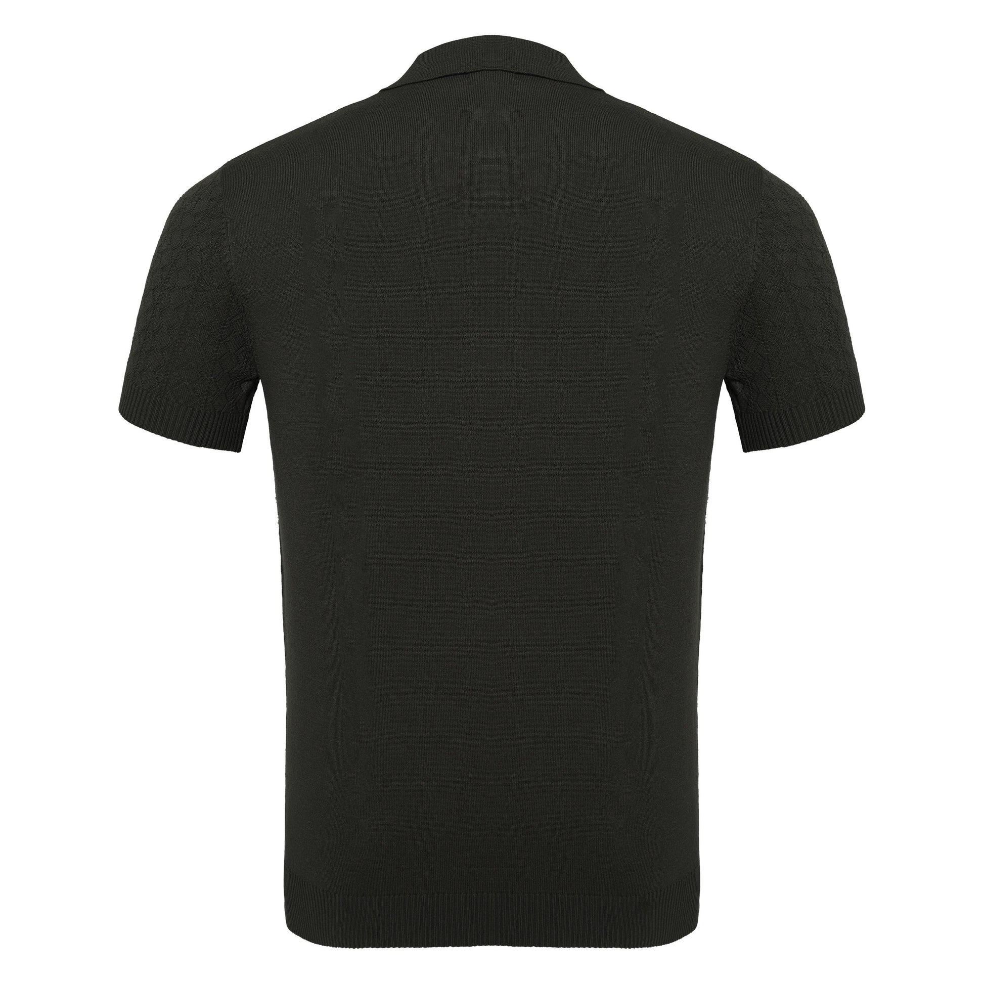 Elevare Knit Polo BLACK - My Men's Shop