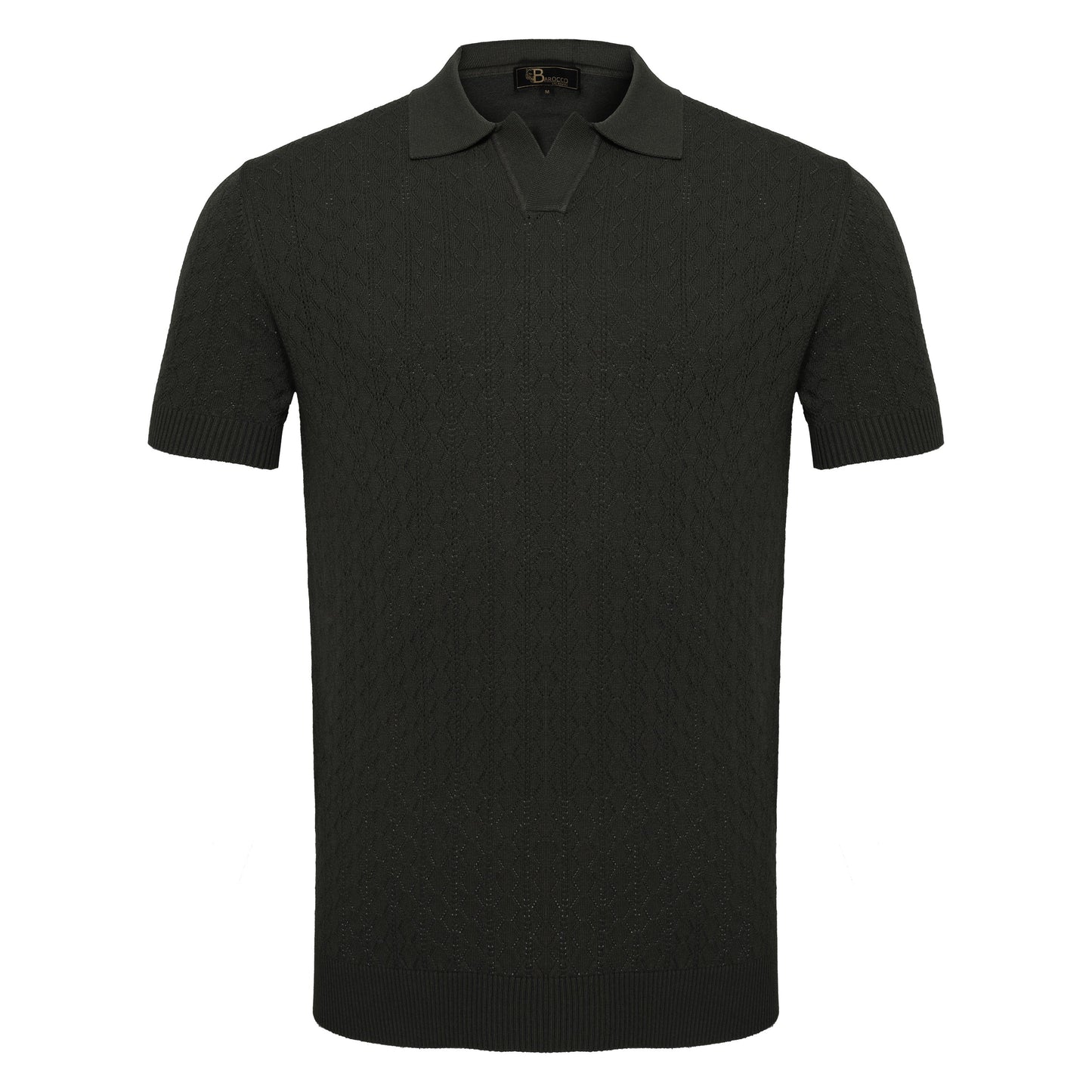Elevare Knit Polo BLACK - My Men's Shop