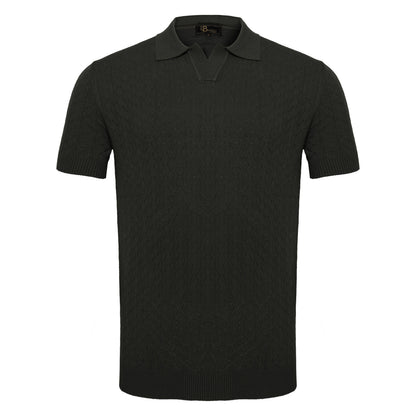 Elevare Knit Polo BLACK - My Men's Shop