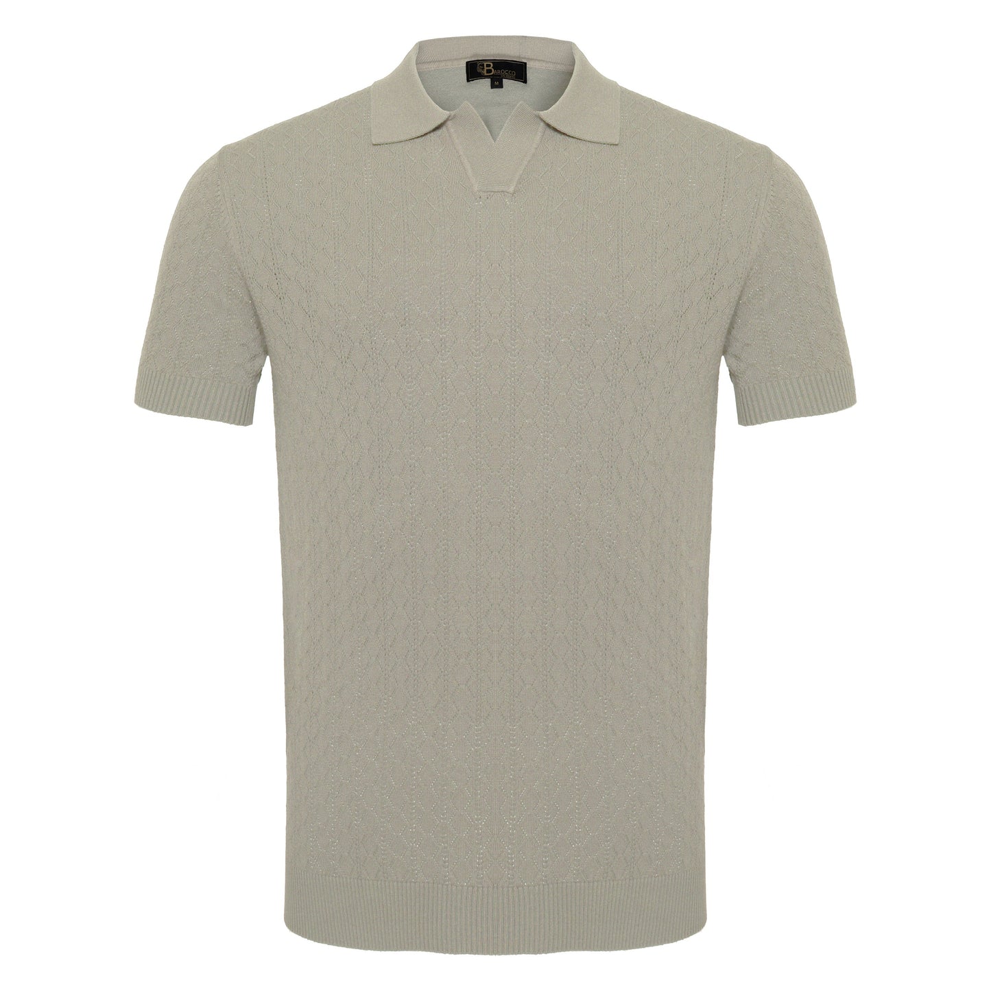 Elevare Knit Polo WHITE - My Men's Shop