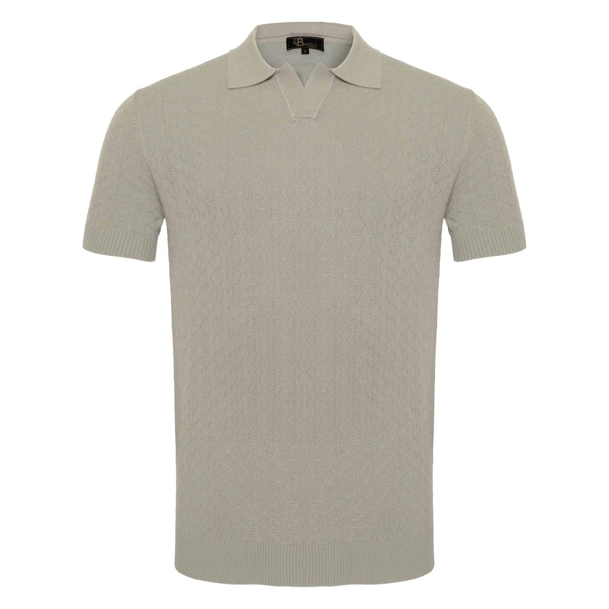 Elevare Knit Polo WHITE - My Men's Shop