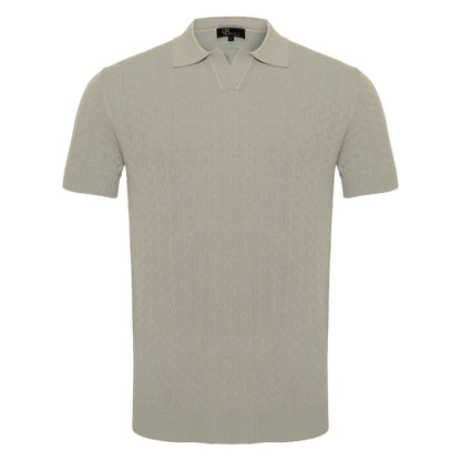 Elevare Knit Polo WHITE - My Men's Shop