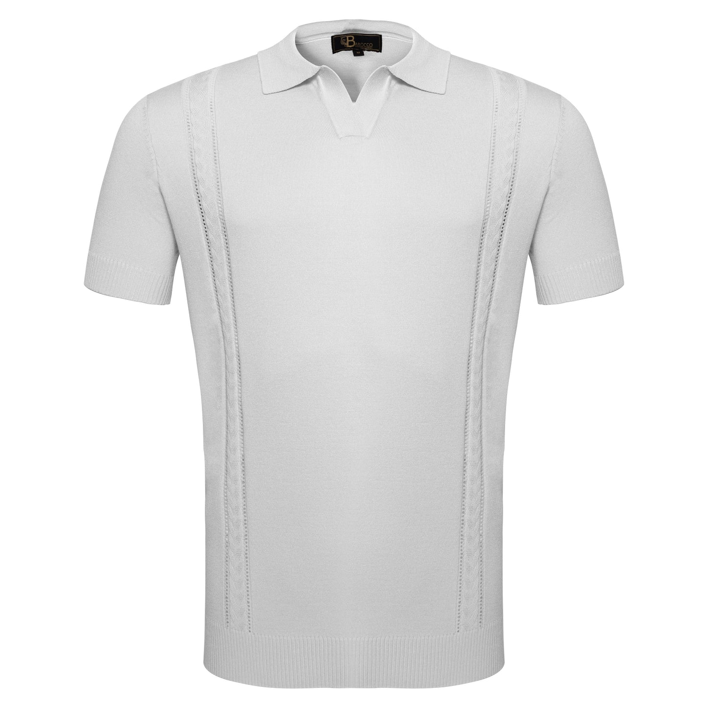 LuxeKnit Polo WHITE